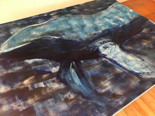 Big Blue Original Artwork by Reni Fee