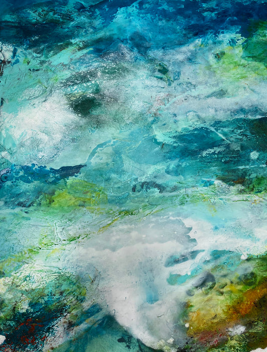 Blue Tonic - Original Artwork by Wendy Fee