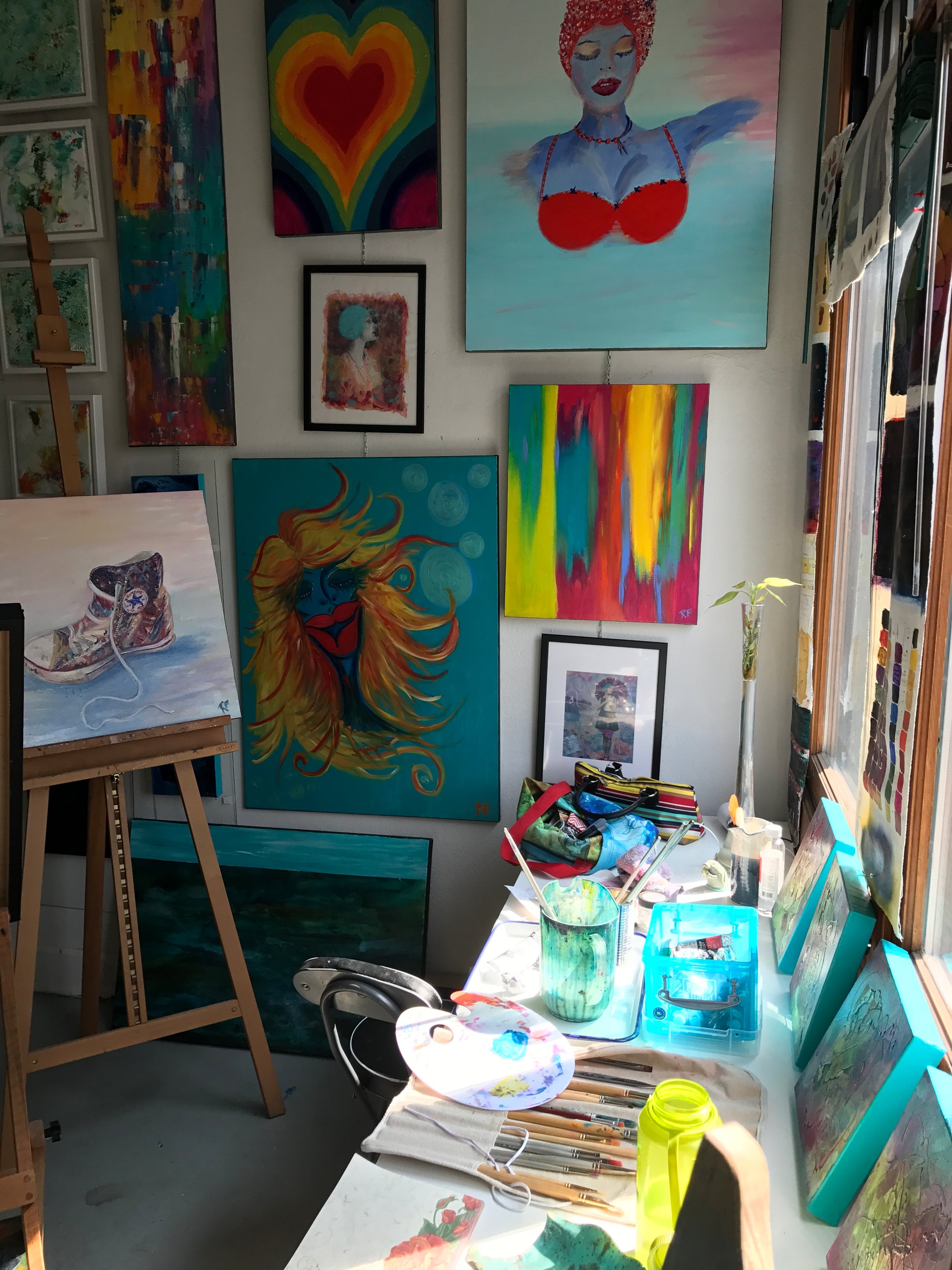 Crazy Lady - Original Artwork by Reni Fee