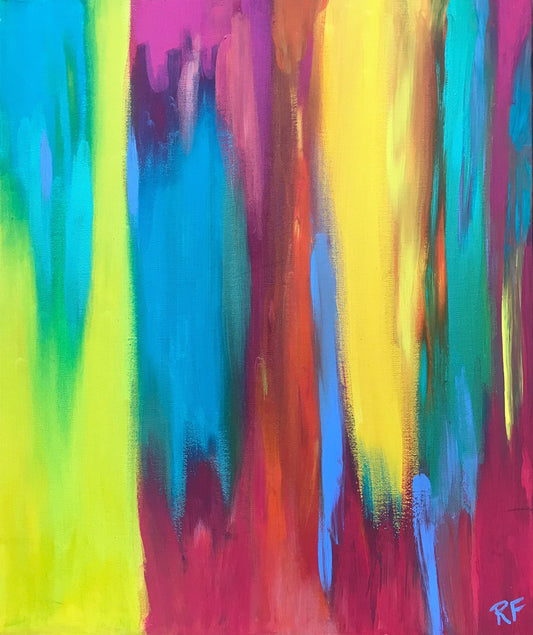 Neon Sky - Original Artwork by Reni Fee