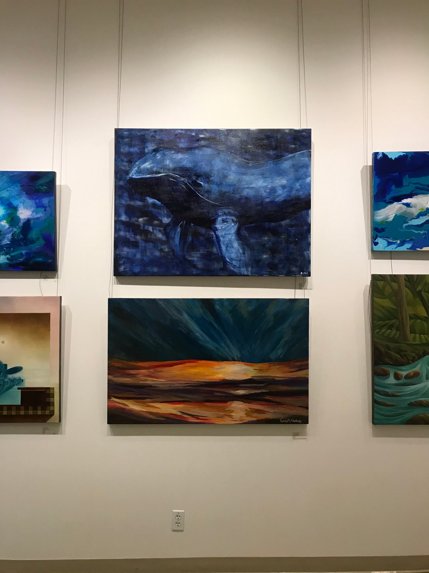 Big Blue - Original Artwork by Reni Fee