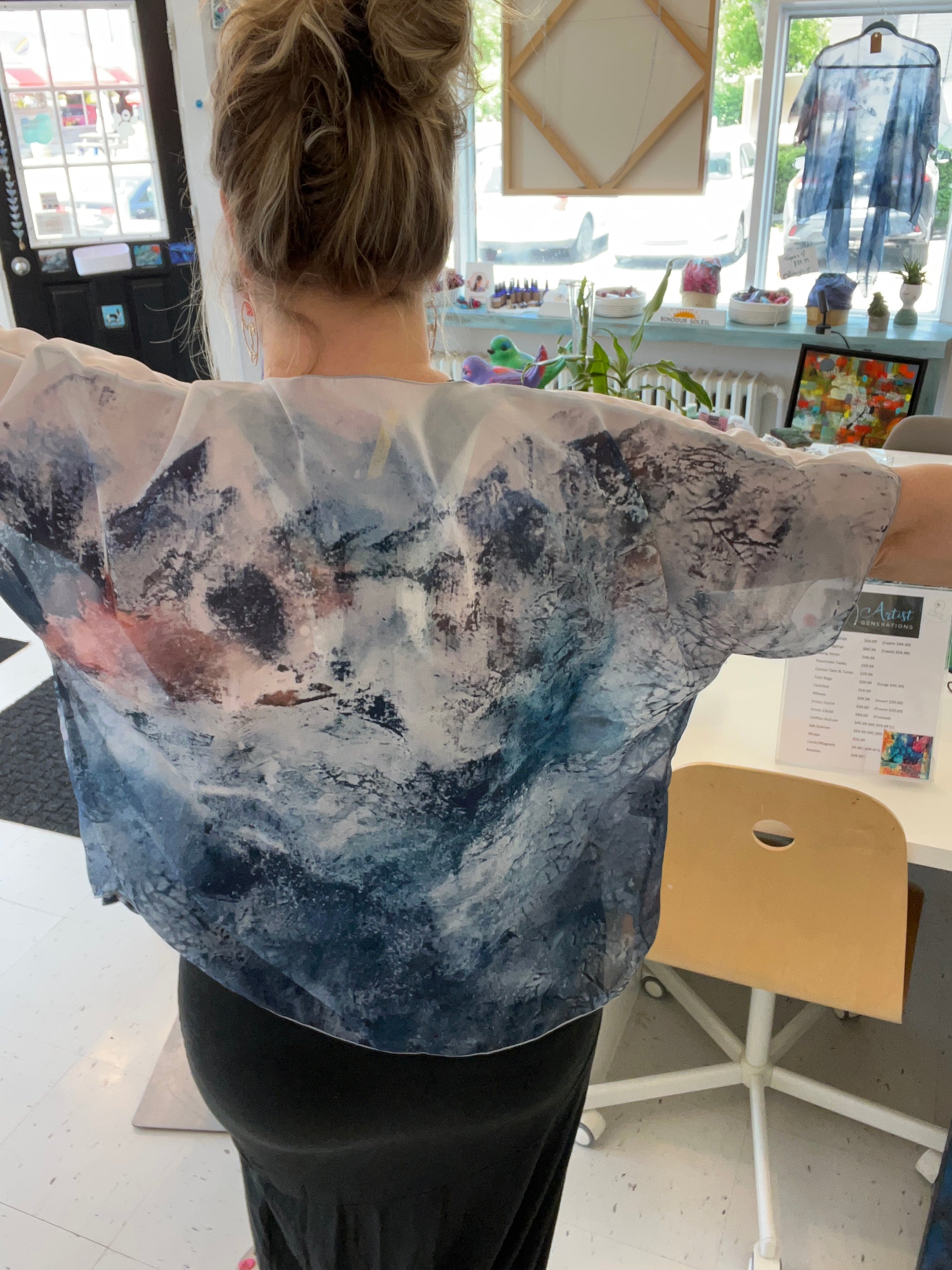 Early Summit Kimono - White Top