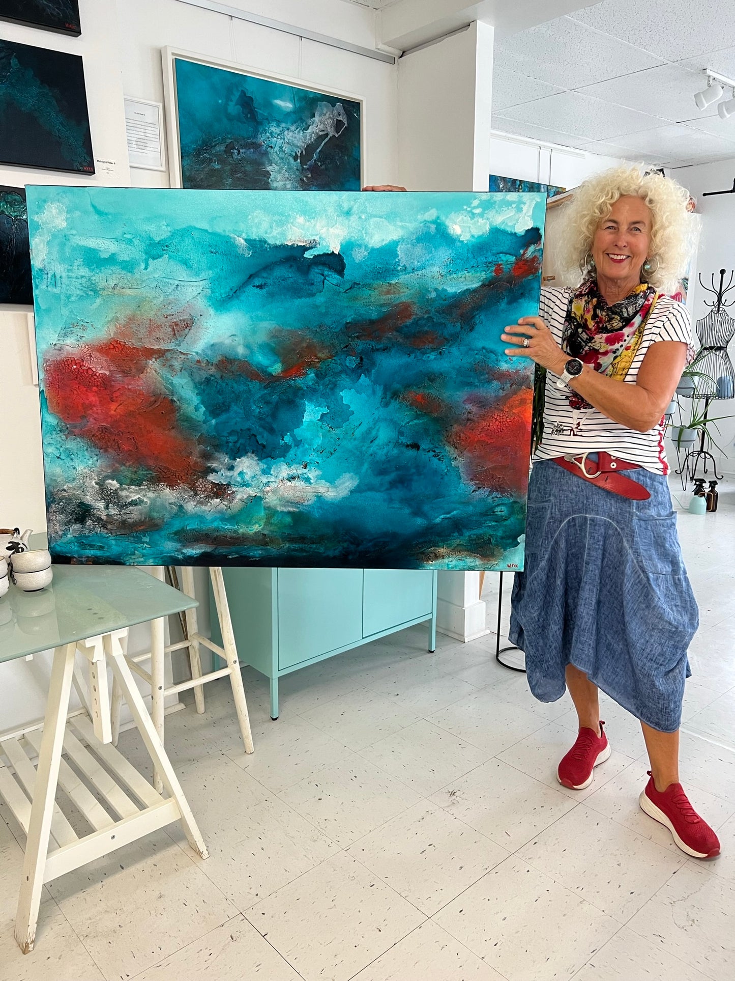 Coral Mosaic - Original Artwork by Wendy Fee