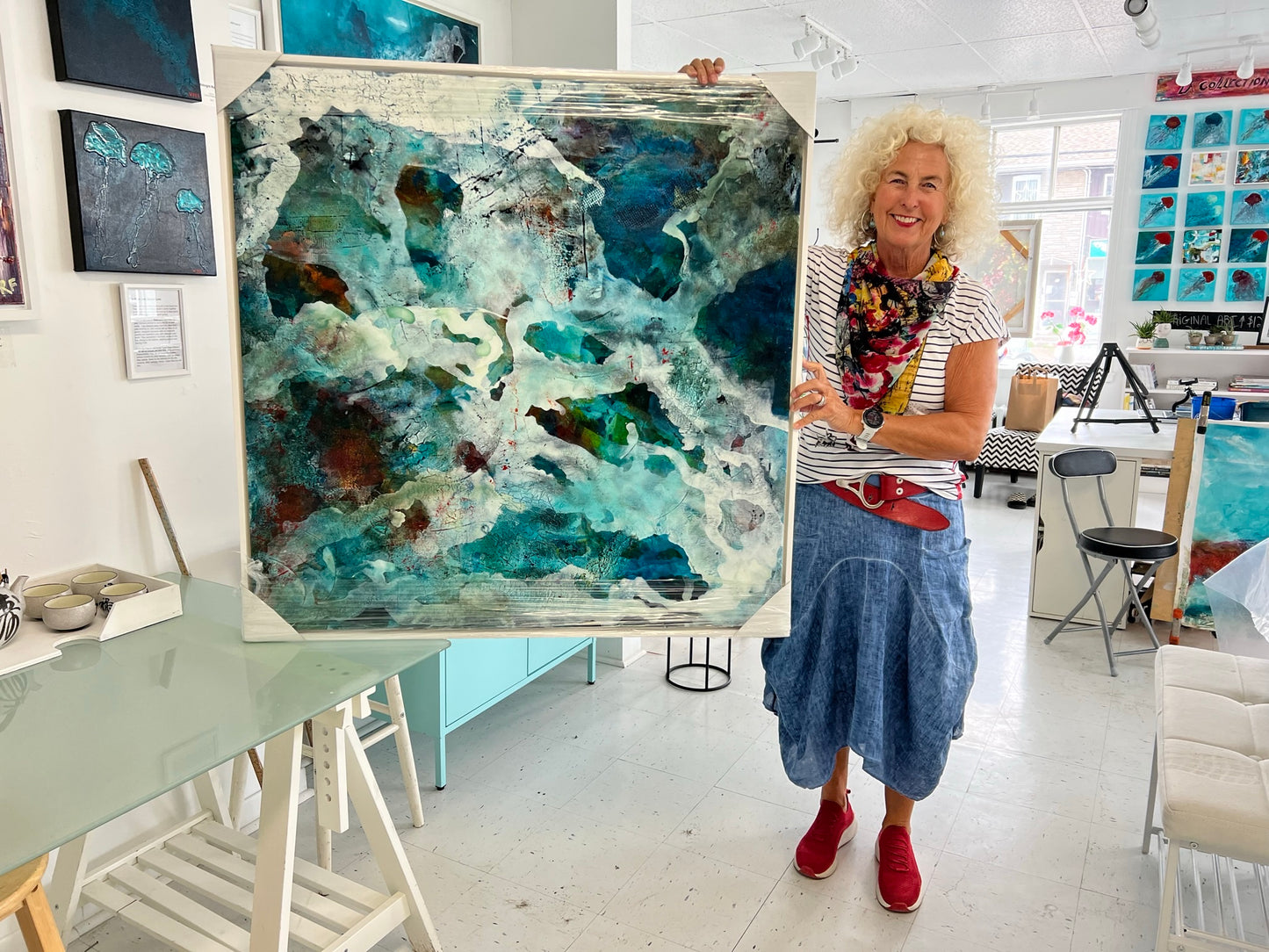 Blue My Mind - Original Artwork by Wendy Fee