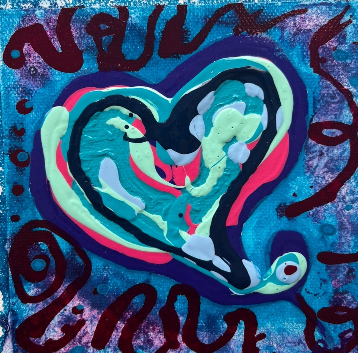 Happy 3 - Original Artwork by Reni Fee