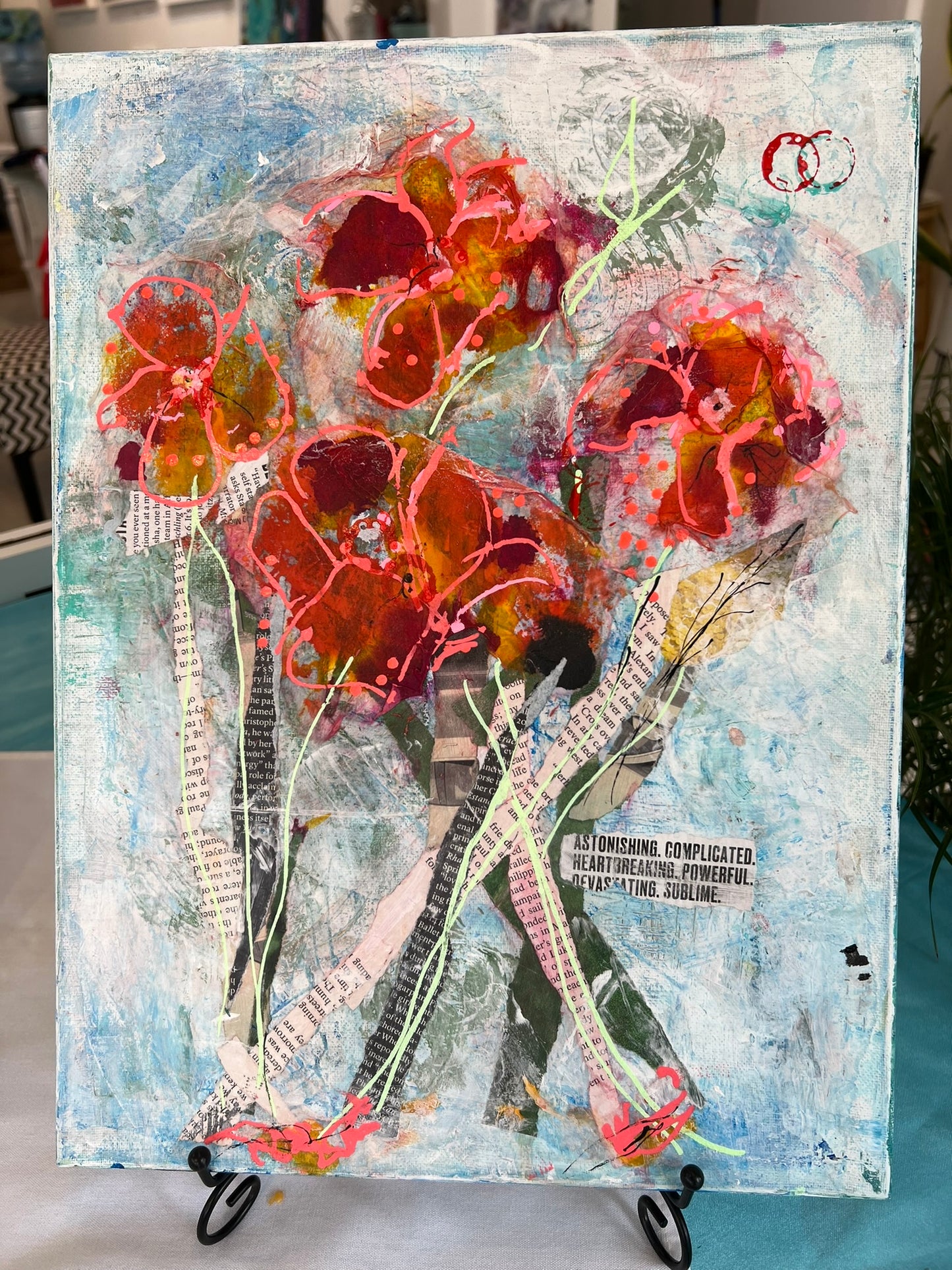 Mixed Media Art Workshop at Artist Generations Art Studio In Valois Village