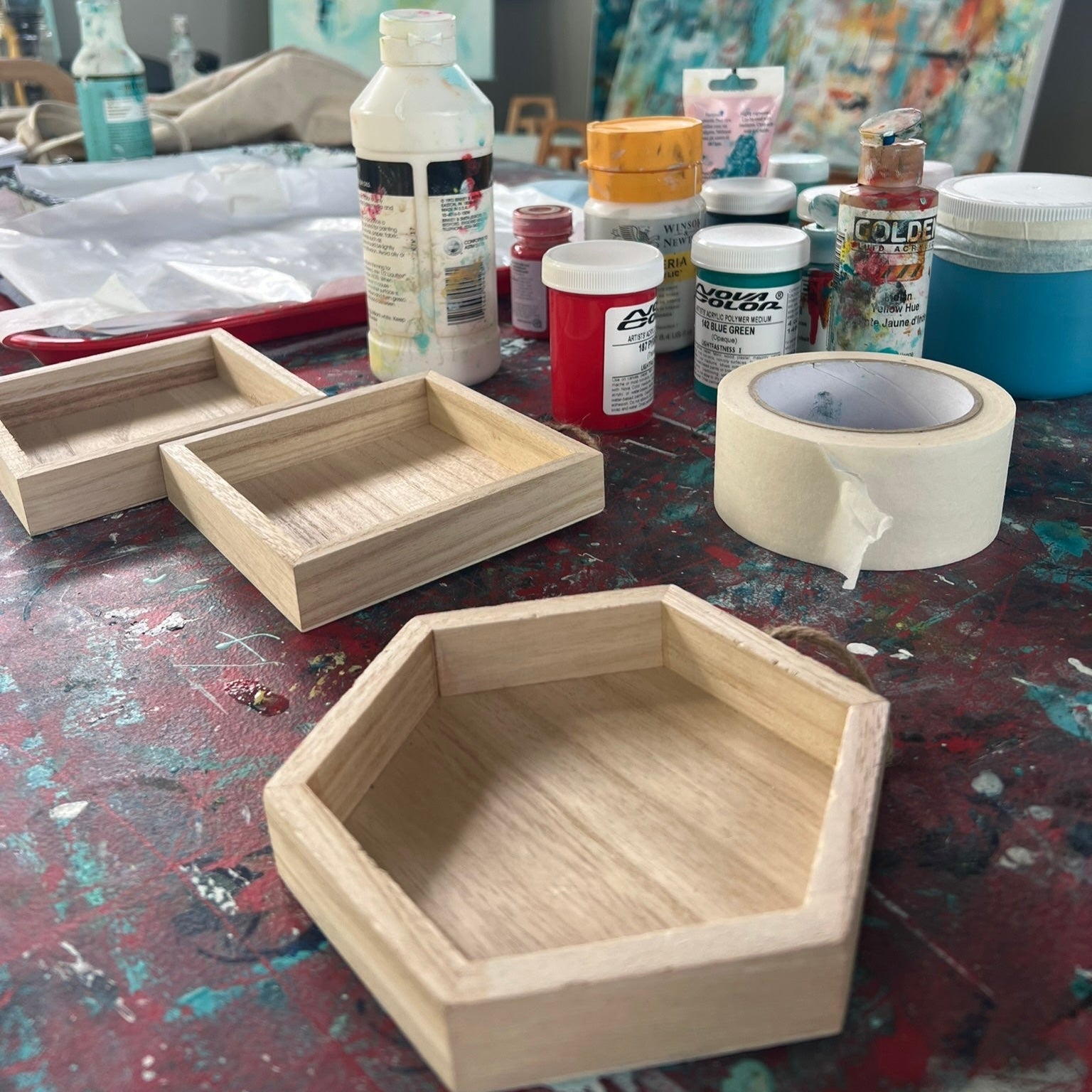 Mixed Media Shadowbox Art Workshop