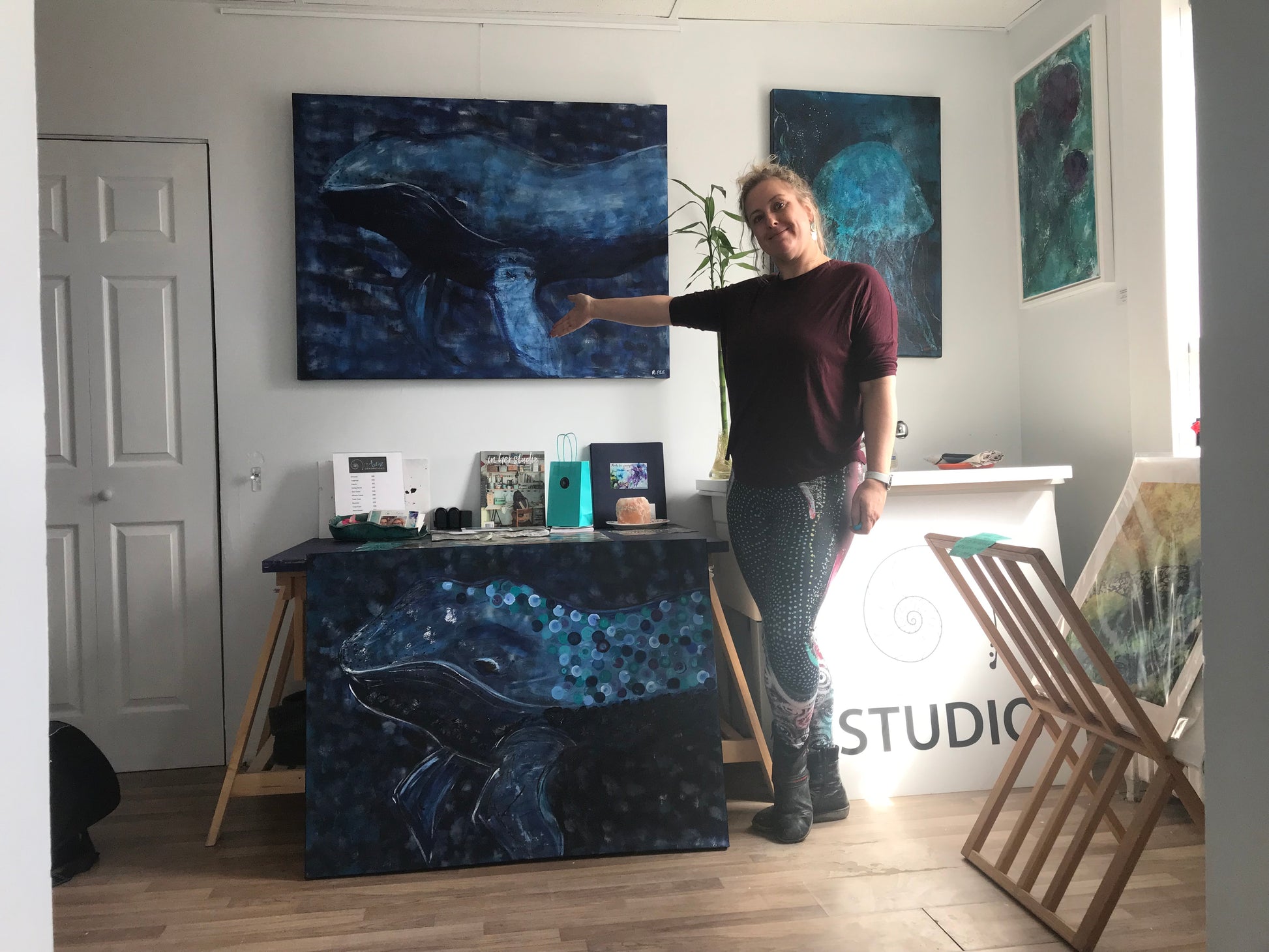 Big Blue - Original Artwork by Reni Fee