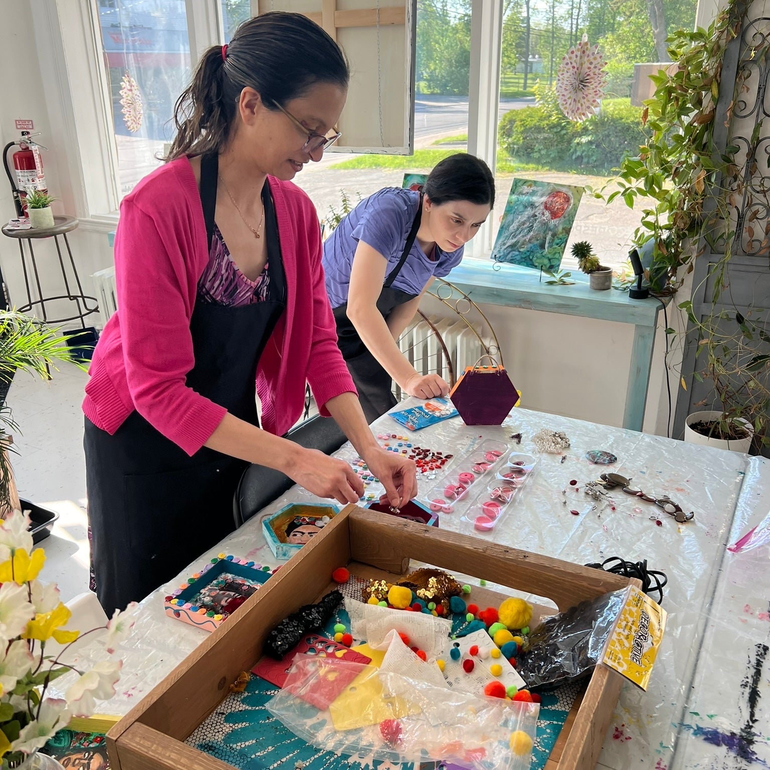 Mixed Media Shadowbox Art Workshop