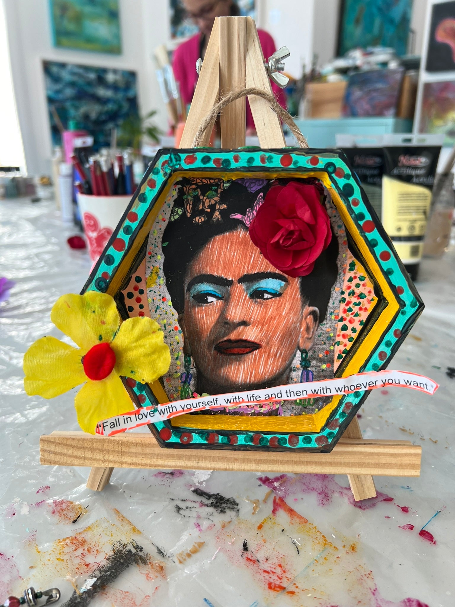 Mixed Media Shadowbox Art Workshop