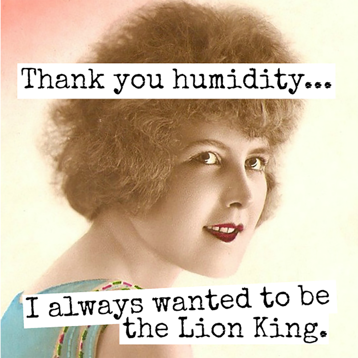 Fridge Magnet. Thank You Humidity...