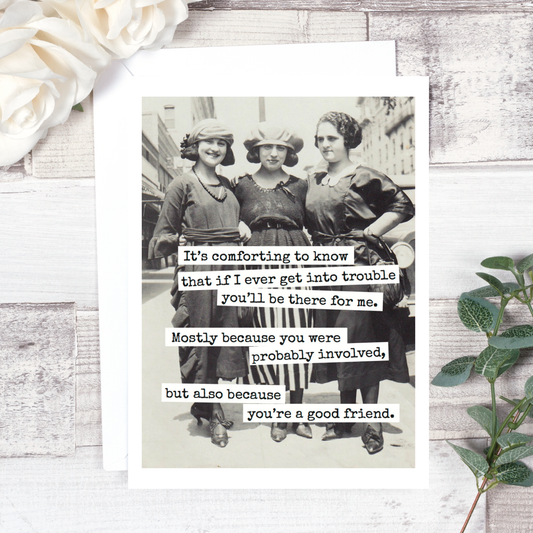 Friendship Card.  It's Comforting To Know...