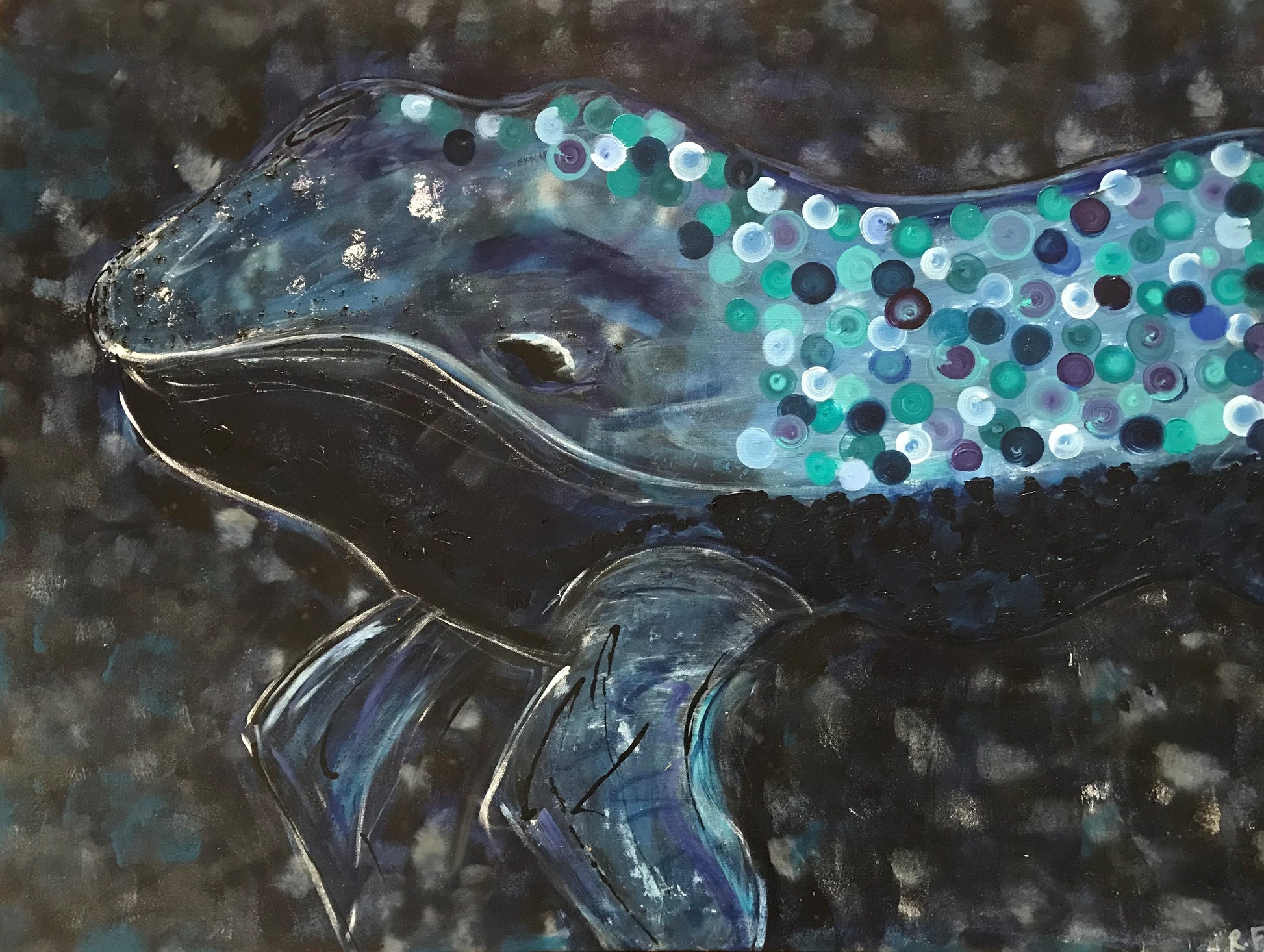 Baby Blue ~ Original Artwork by Reni Fee