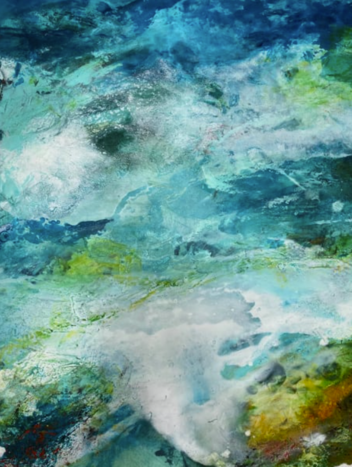 Blue Tonic Original Art by Wendy Fee