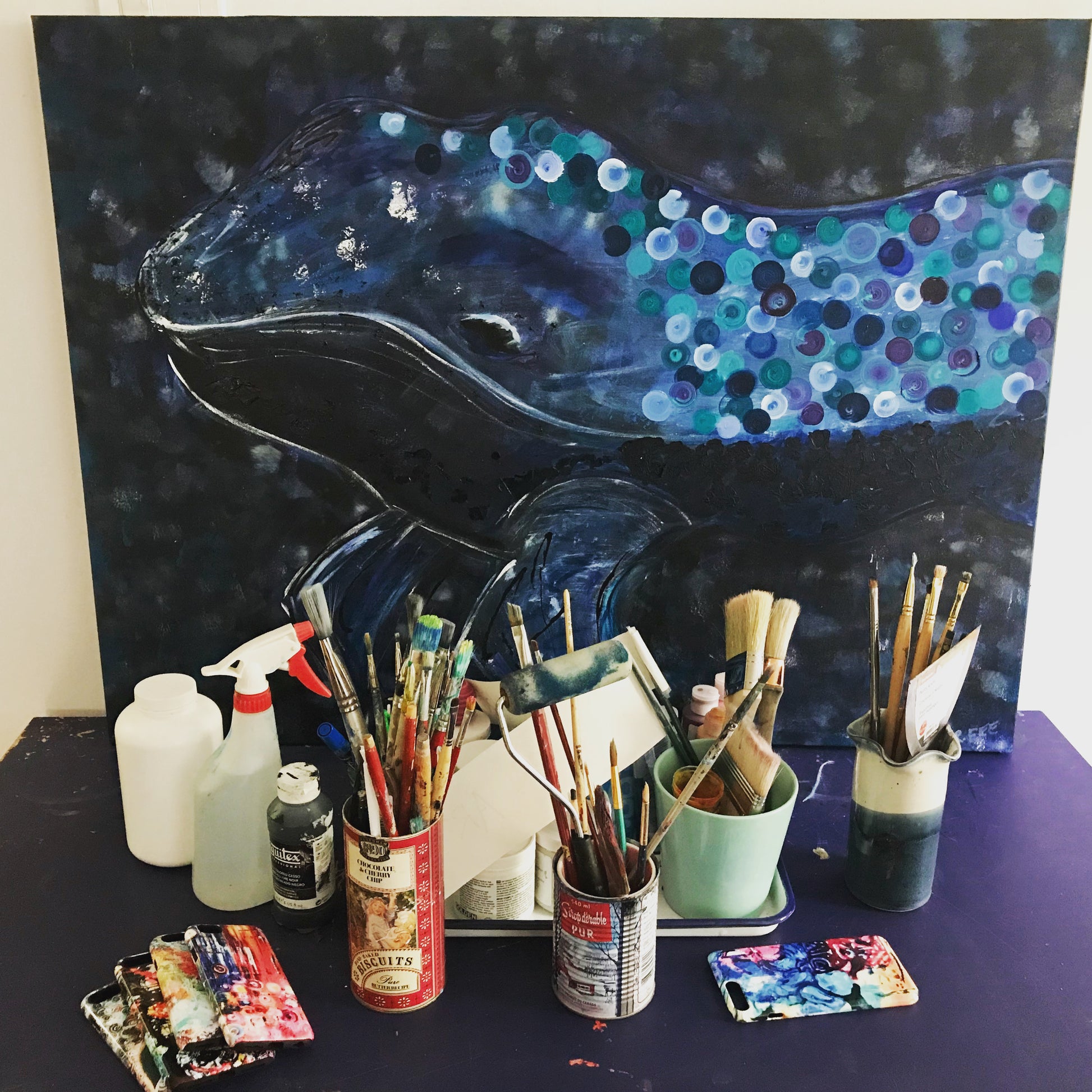 Baby Blue ~ Original Artwork by Reni Fee