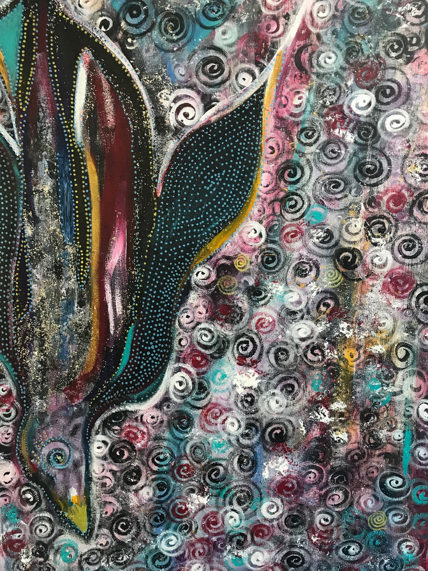 Wearable Art - Artist Generations - Spiraling Towards Spring - Fine Art