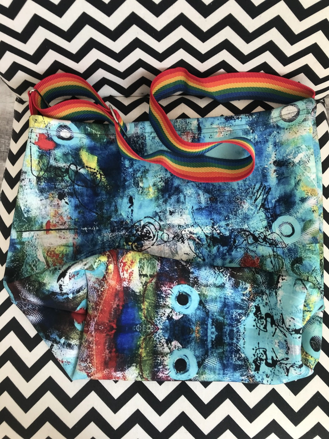 In It Together Tote Bag Rainbow Strap