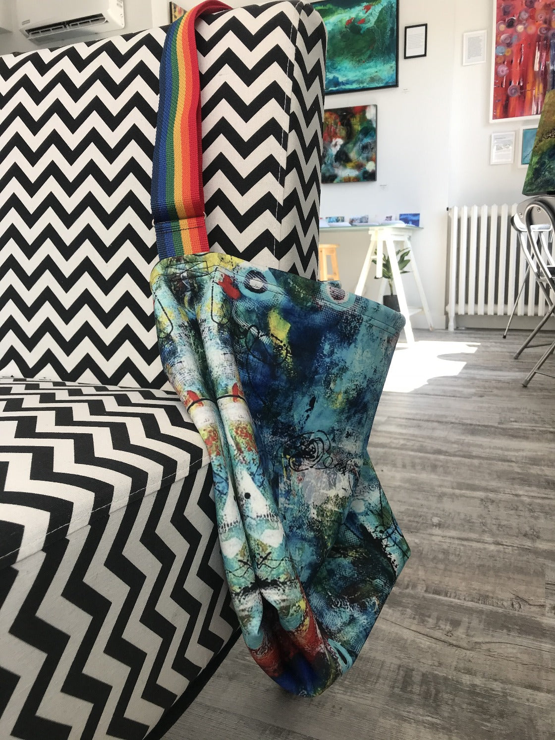 In It Together Tote Bag Rainbow Strap