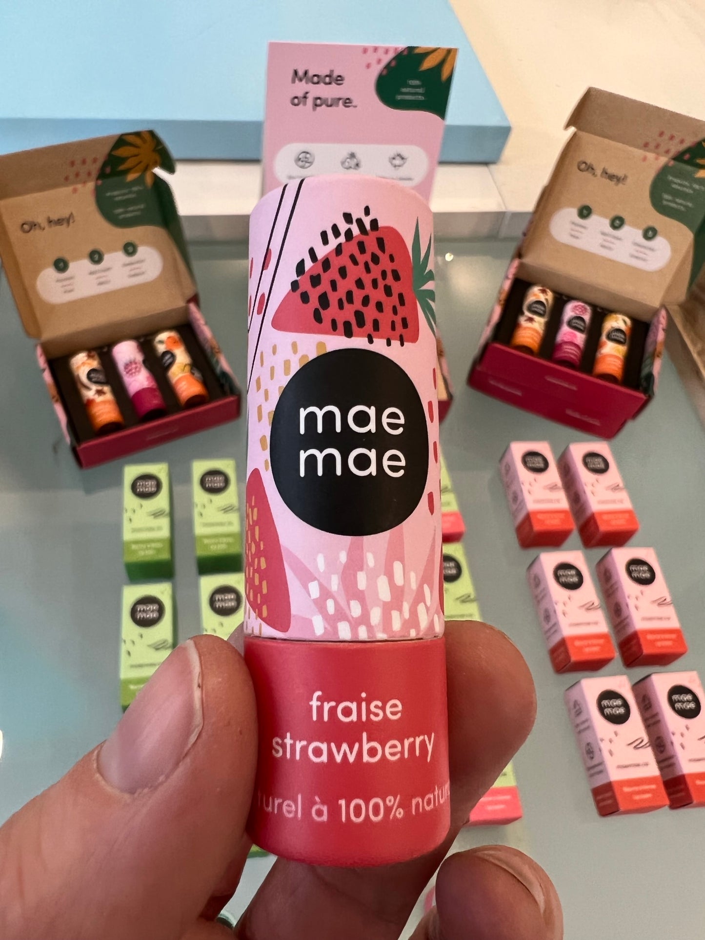 Maemae Strawberry Natural Lip Balm