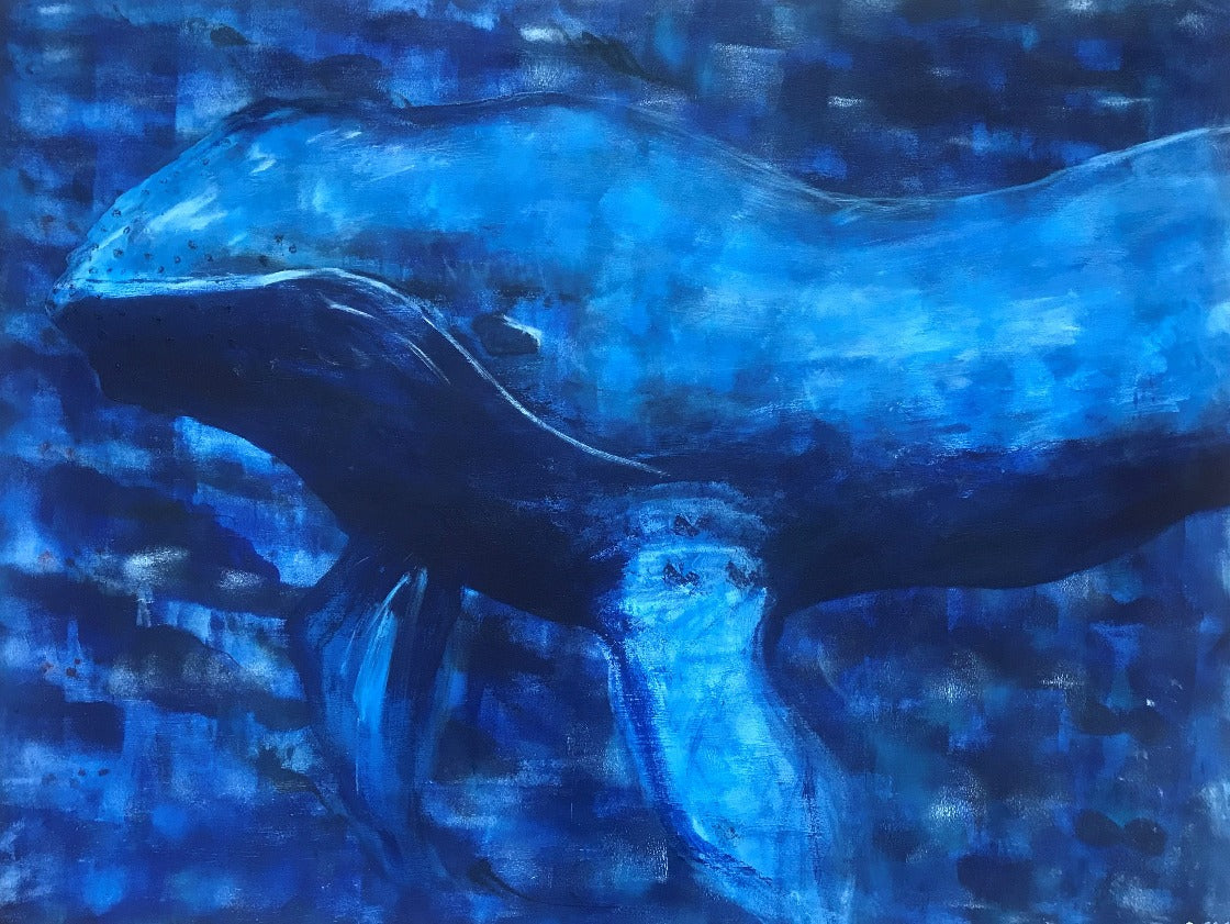 Big Blue Original Artwork by Reni Fee