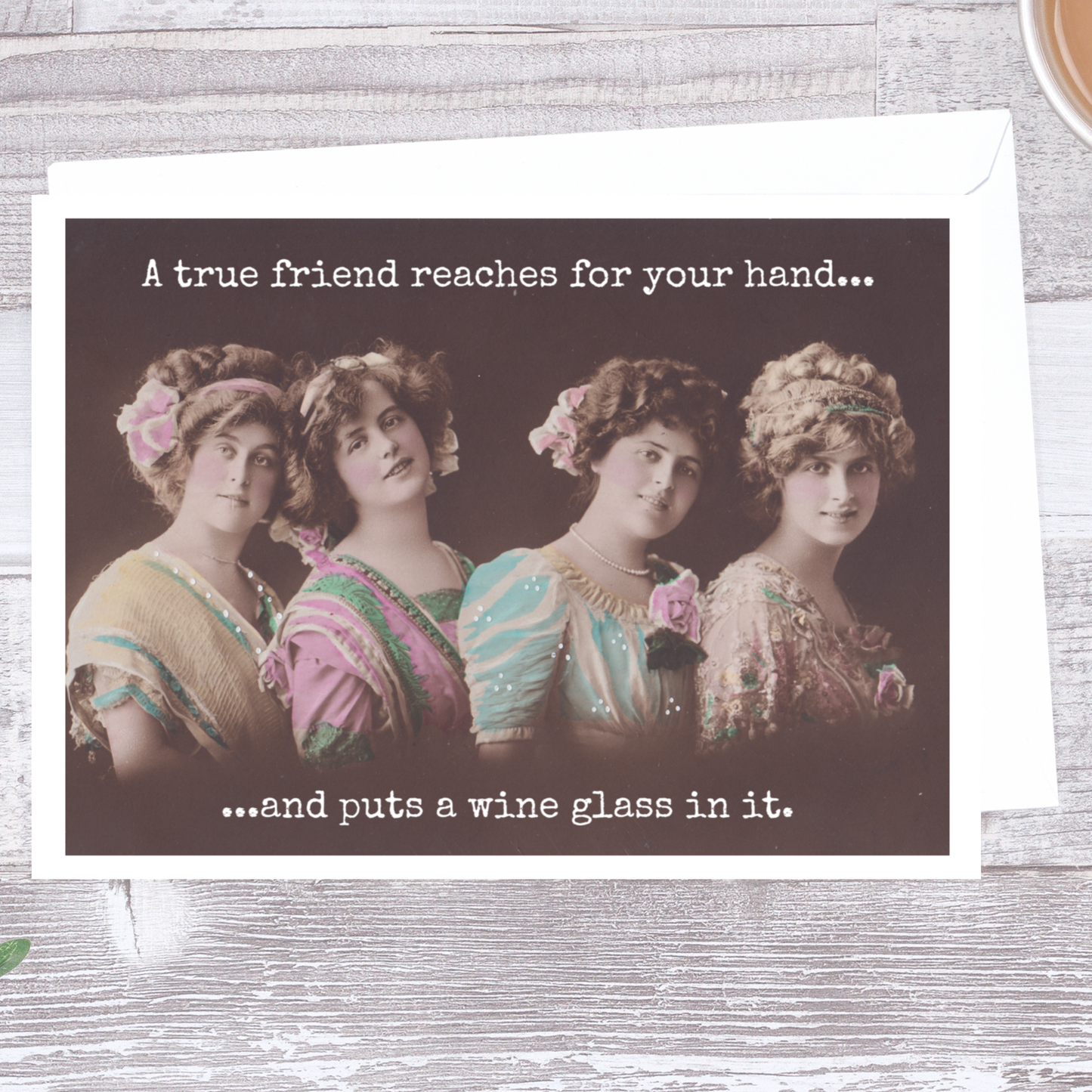 Friendship Card. A True Friend Reaches For Your Hand...