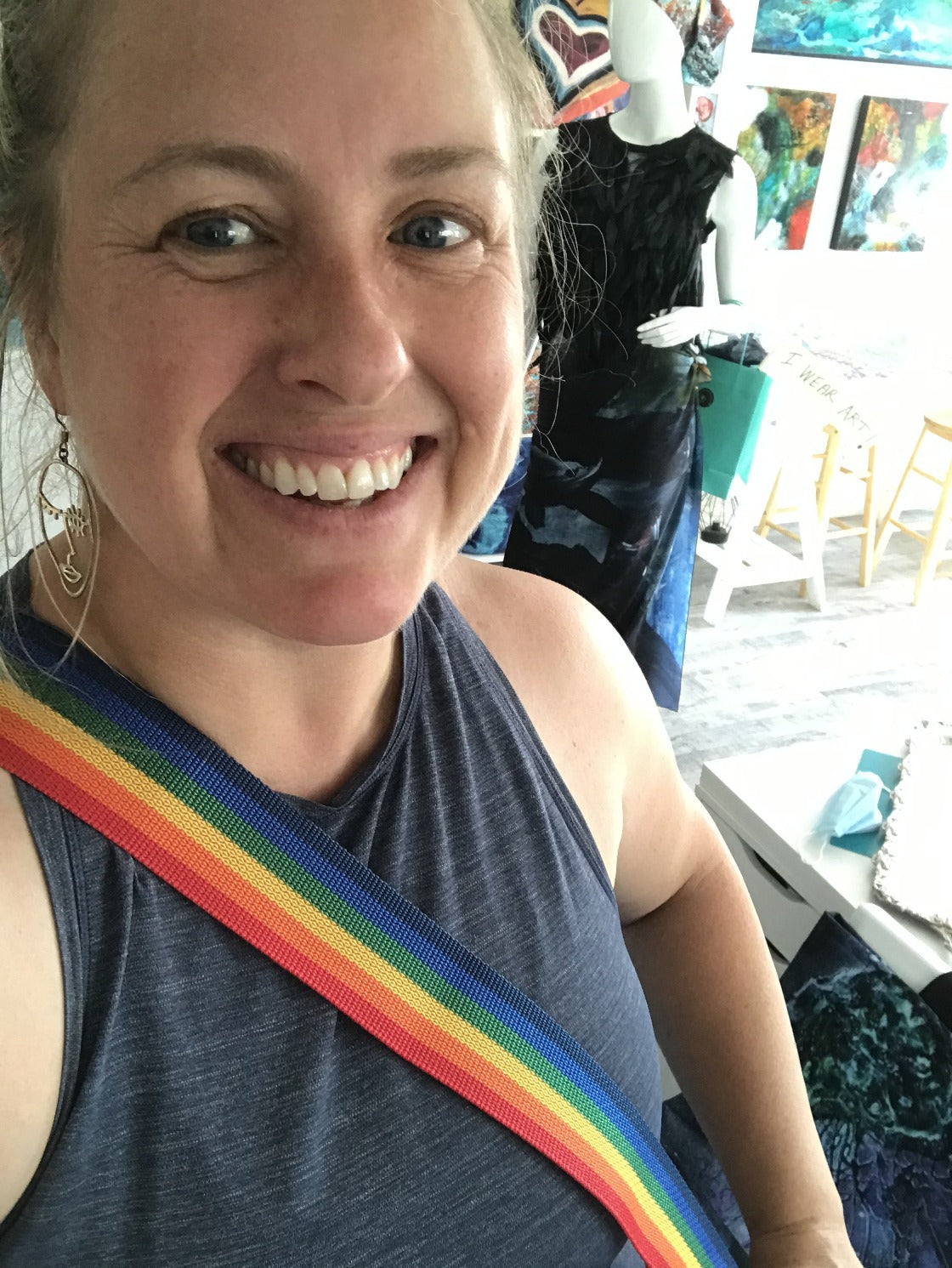 In It Together Tote Bag Rainbow Strap