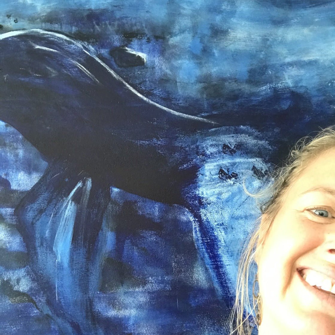 Big Blue - Original Artwork by Reni Fee