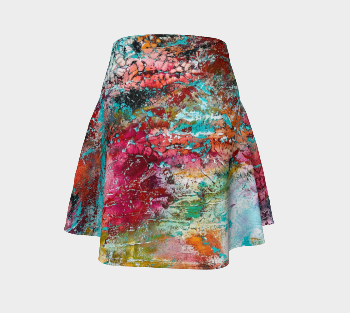 Wearable Art - Artist Generations - Opal Reef Flare Skirt