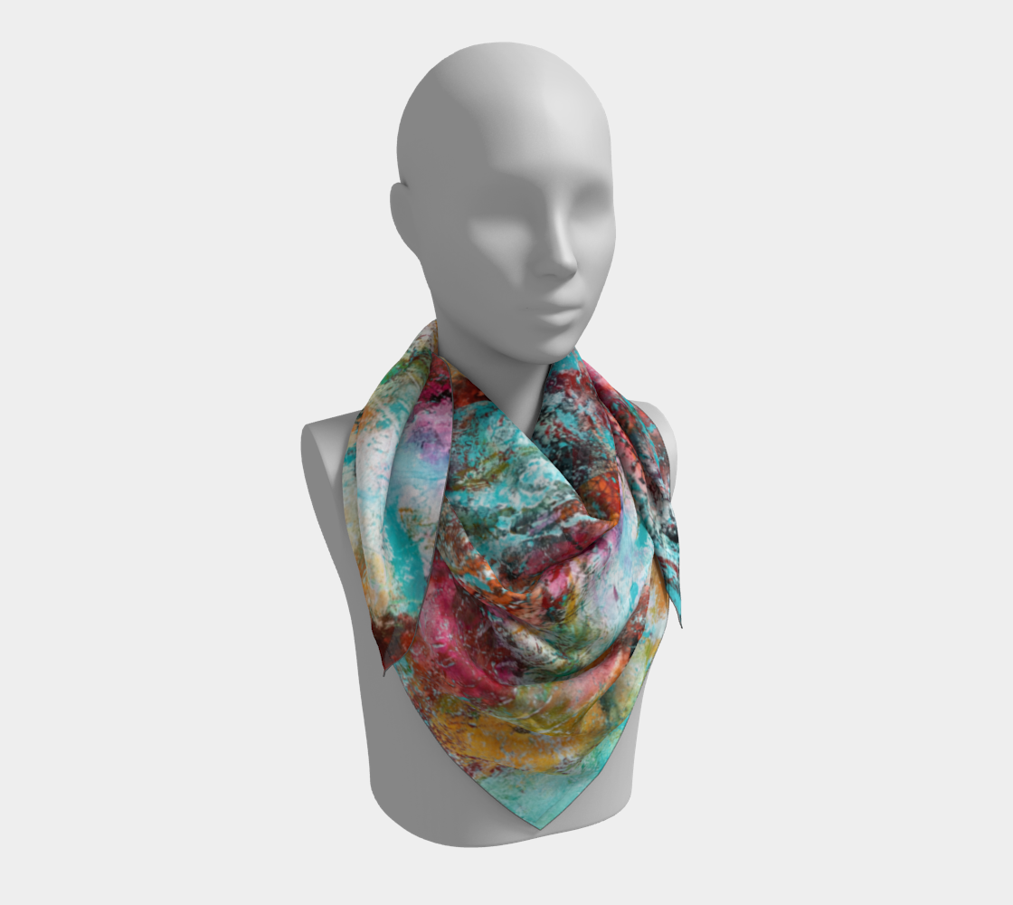 Wearable Art - Artist Generations - Opal Reef Scarf