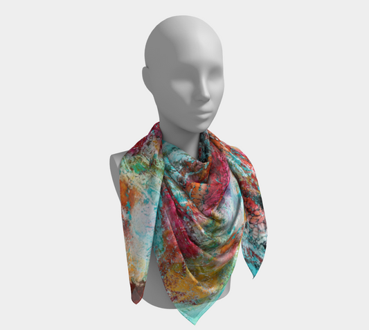 Wearable Art - Artist Generations - Opal Reef Scarf