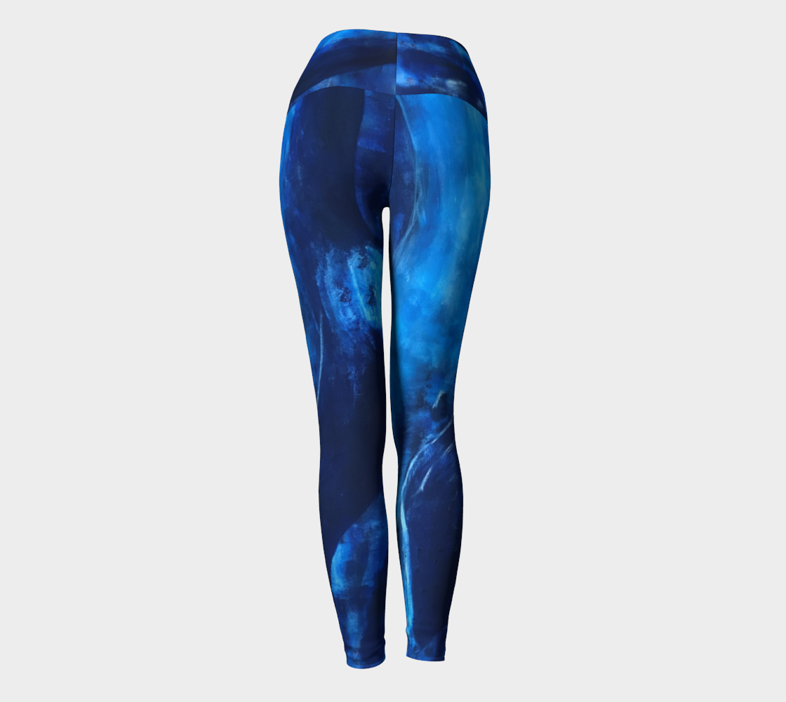 Big Blue Yoga Leggings