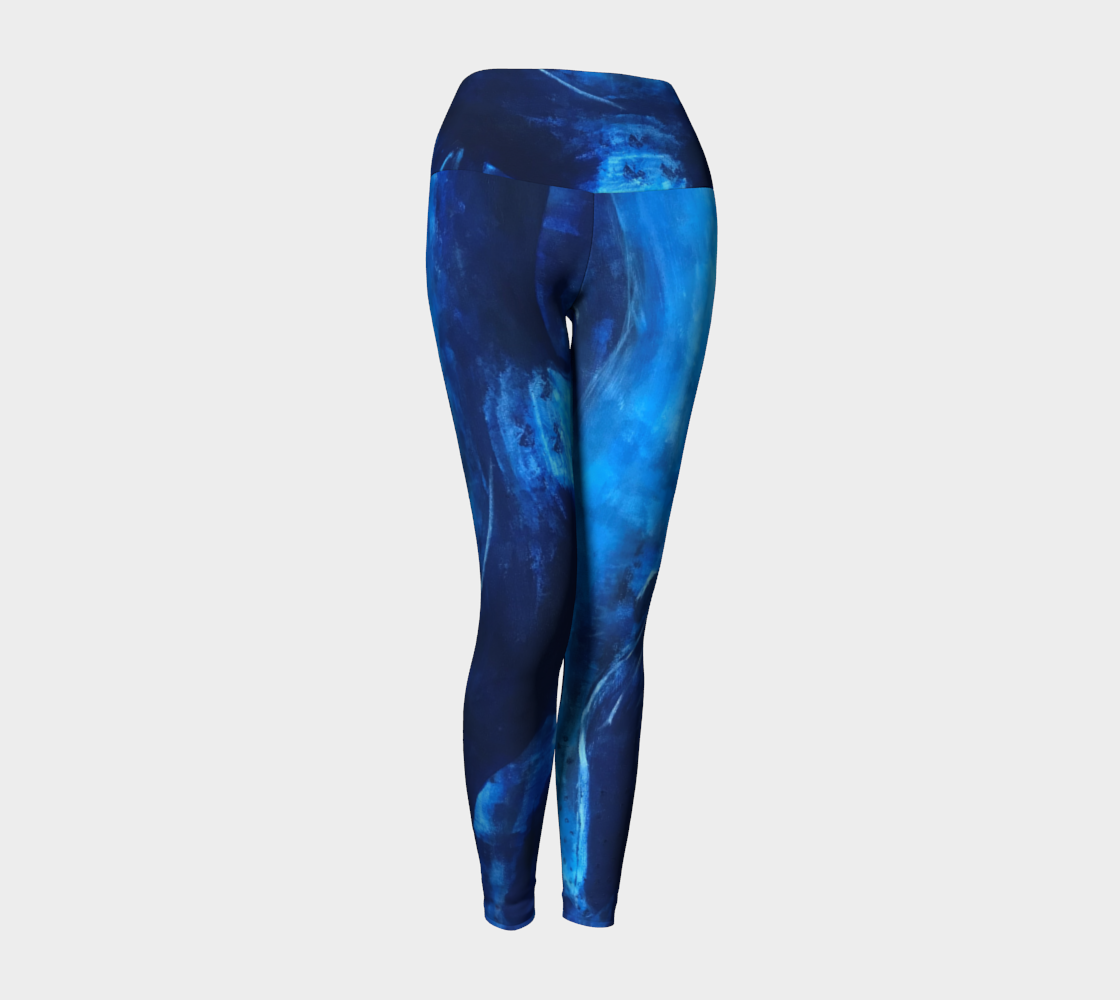 Big Blue Yoga Leggings
