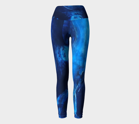 Big Blue Yoga Leggings