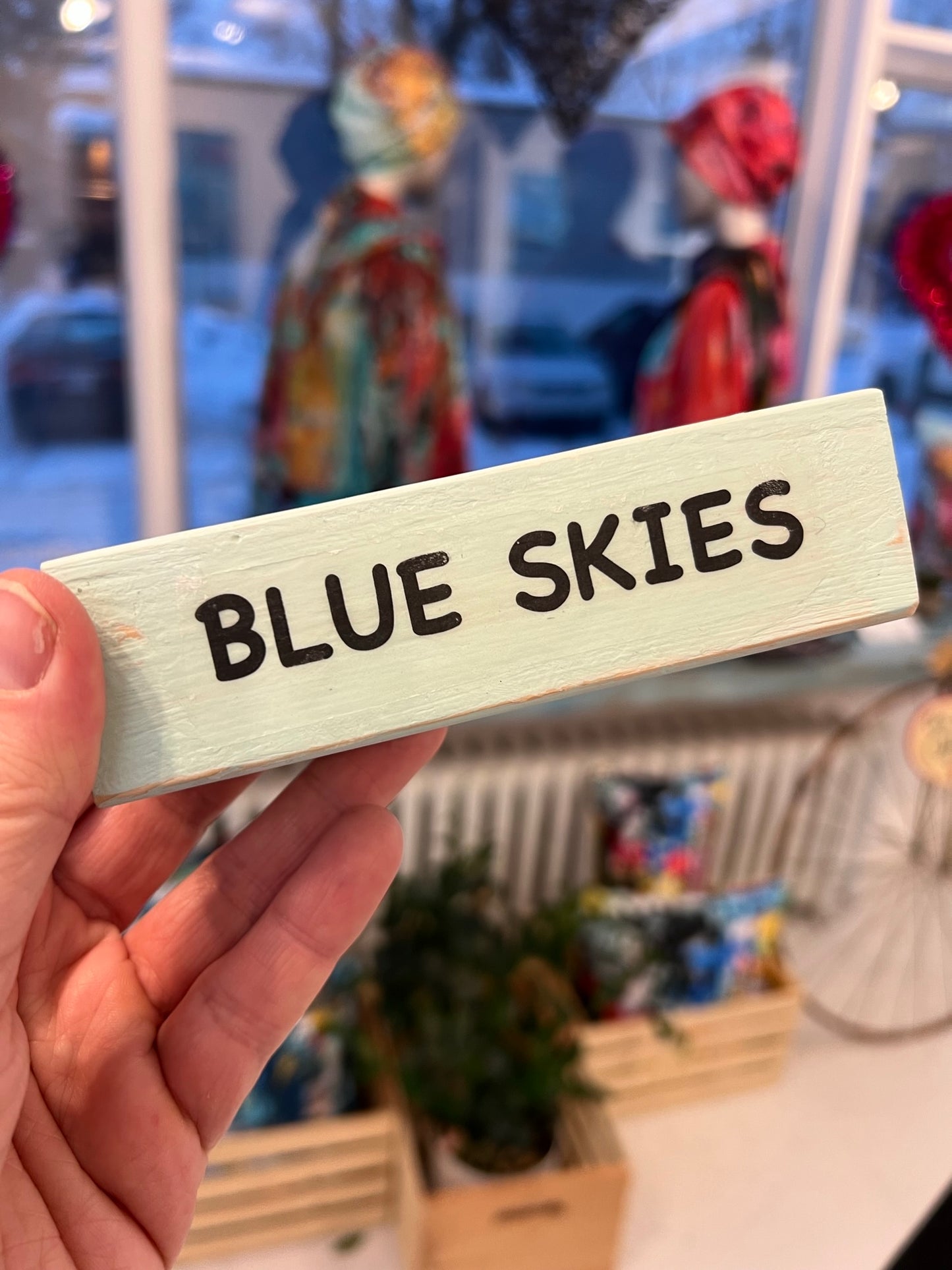 Shelf Talker - Blue Skies