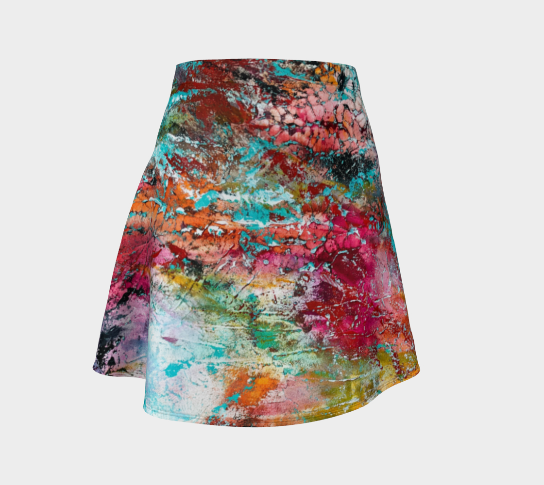 Wearable Art - Artist Generations - Opal Reef Flare Skirt