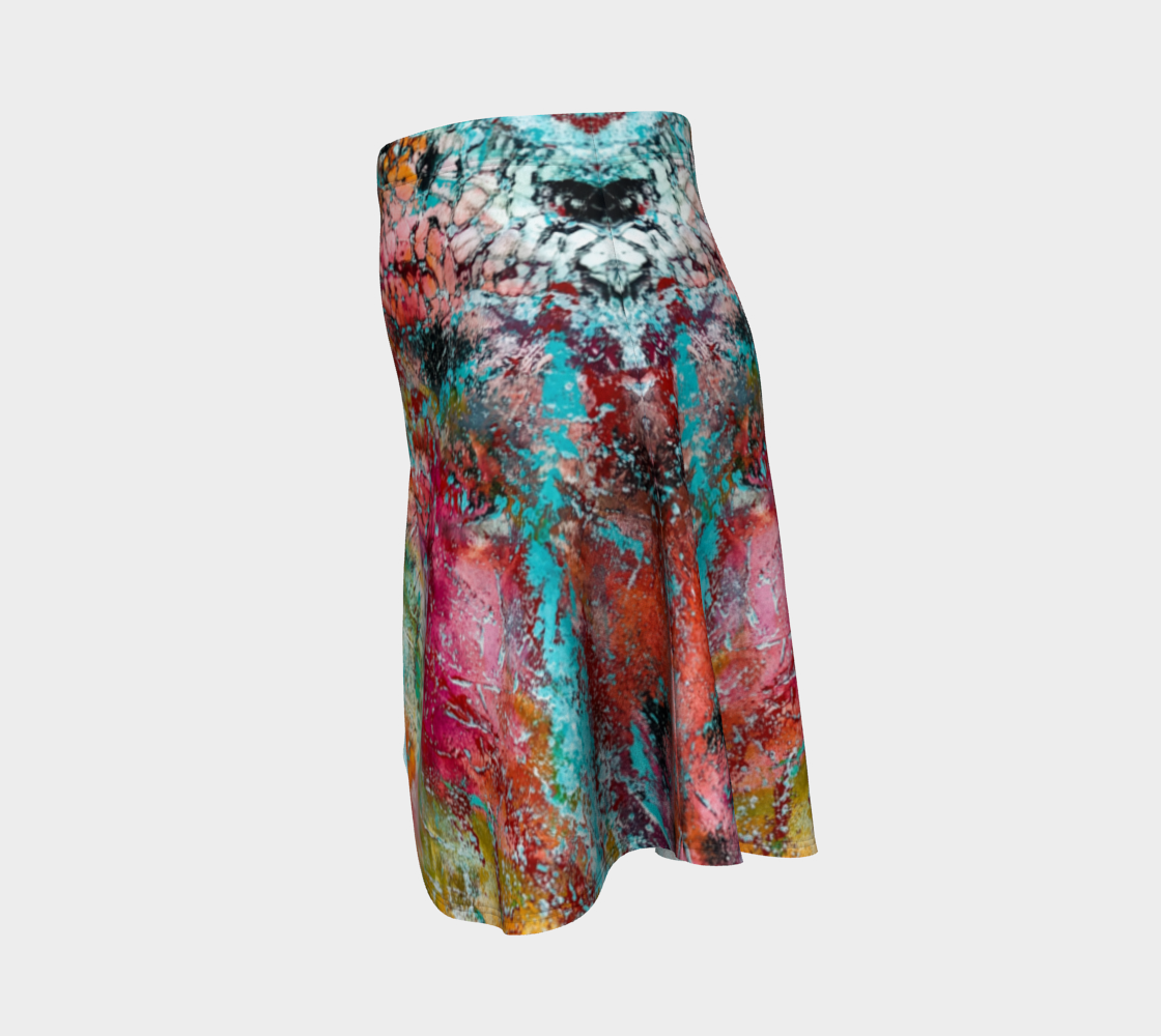 Wearable Art - Artist Generations - Opal Reef Flare Skirt
