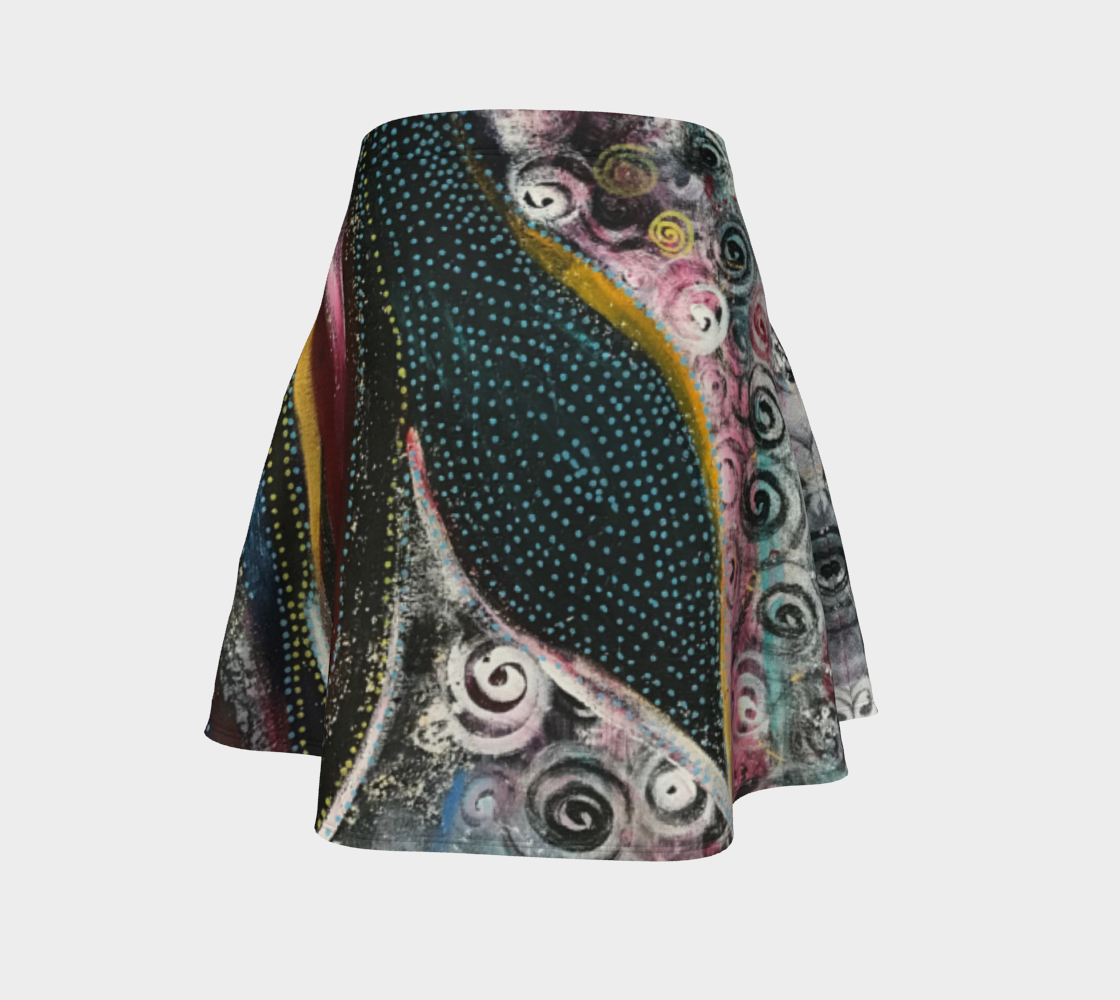 Wearable Art - Artist Generations - Spiraling Flare Skirt