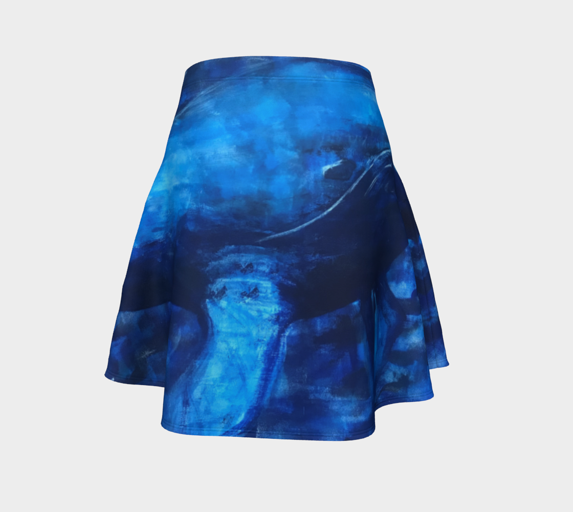 Big Blue Swing Skirt by Artist Generations